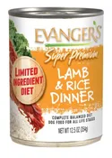 Evanger's Super Premium Lamb & Rice Dinner Wet Dog Food Can, 12.5-oz