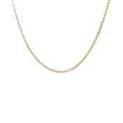 14k Gold Cable Chain 1.1mm 18"