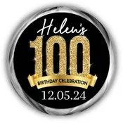 100th Birthday Kisses Stickers