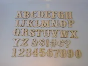 1.5 Inch INDIVIDUAL Western Layout Letters/Numbers