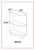 BASE CABINET END SHELF