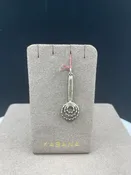 Sterling Silver Curry Comb Charm