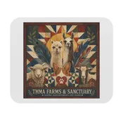 Farm Sanctuary Animals Mouse Pad | Llama, Goat, Sheep, Corgi Paw Art