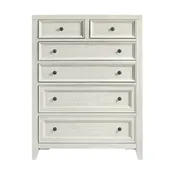 6 Drawer Chest With Knobs And Smooth Slides