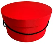6-Red – Deep, rich red with a black cording handle.