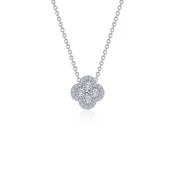 0.65 CTW Halo Necklace