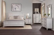 1020 Salter Path Bedroom Collection – King Bed, Dresser, Mirror, (2) Nightstands