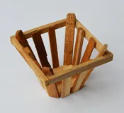 7" Tapered Teakwood Baskets: 10 pcs/unit. Unit Price: $59.40