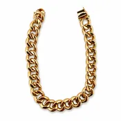 10K Yellow Gold Double Cuban Link Bracelet, 8 Inches, 39.23 Grams