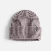 Autumn Thermal Knit Beanie Mauve — Paliskates