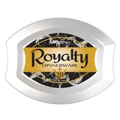 10.5″ X 8.5″ ROYALTY PLATES – CLEAR 20 CT.