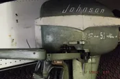 Vintage Johnson outboard motor runs good
