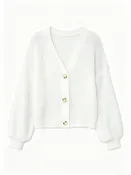 Women’s Short Button-Up Knit Cardigan