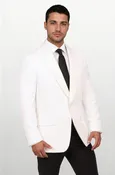 Audubon 100% Cotton White Seersucker Dinner Jacket