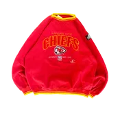 WESTSIDE STOREY VINTAGE | VINTAGE 90'S KC CHIEFS PROLINE PATCH SWEATSHIRT - RED