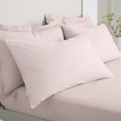 200TC Percale Blush Std Pillowcase Pair