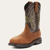 Ariat Boots, 11 inch WorkHog XT Wide Square Toe Waterproof Carbon Toe Work Boot, 10024966 TUMBLED BARK