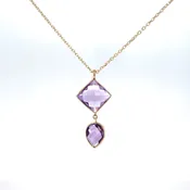 Amethyst Duo Necklace — Stucchi Jewelers