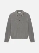 Boiled Wool Polo Sweater