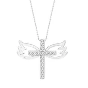 0.10CT RD DIAMONDS SET IN 10KT YELLOW GOLD LADIES PENDANT WITH CHAIN