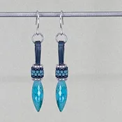 Allure | Chrysocolla earrings | sirlin hall jewelry