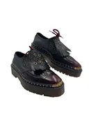 Burberry Two Toned Brogue Leather Bisset Loafers Women's Size 40 ~ US 10