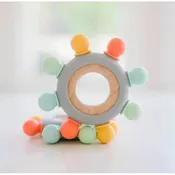 Bannor Toys Captains Wheel Wood + Silicone Baby Teething Toy
