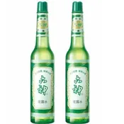 2 Bottles Liushen Flora Water Itching Relief Glass Bottle, Original Formula (195ml)