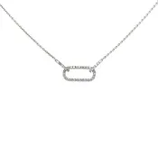 3 Oval Link Diamond Necklace
