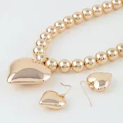 Blair Heart Beaded Necklace Set