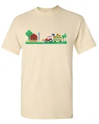 Tartan Apparel T's Tractor Design in Buff (YOUTH SIZES)