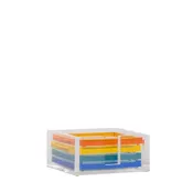 Acrylic Multi-Colored Coasters with Holder