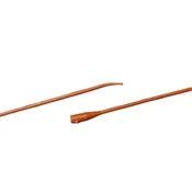 Bard Bardia™ Red Rubber Coudé Olive Tip Urethral Catheters