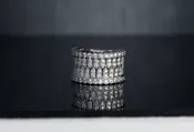 Art Deco Diamond Band | 18K White Gold