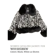 Women’s Leather Jacket With Fox Fur Accents