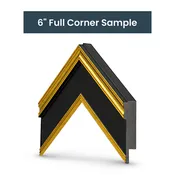 Antique Gold & Black Deco Sample