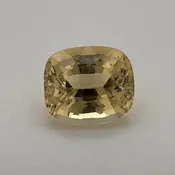 1.29ct Cushion Natural Topaz (Colour Yellow, Clarity Eye Clean, Cut Faceted)