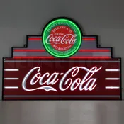 ART DECO MARQUEE COCA-COLA LED FLEX-NEON SIGN IN STEEL CAN – 29ADCCG