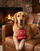 Apres Ski Pom Hat Dog Toy