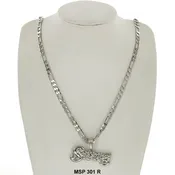 24 inch Rhodium Swag Chain