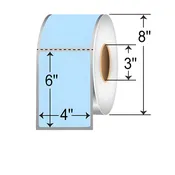 4x6 TT Label Perforated 3" Core Freezer - GF4X6TTP-F