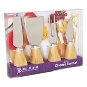 4PC CHEESE TOOL SET, BAMBOO HANDLES