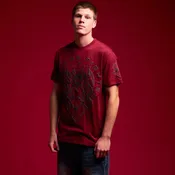 American Fighter Mens Fair Hill T-Shirt Burgundy - FM16708