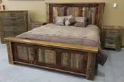 Barnwood Timber Bed