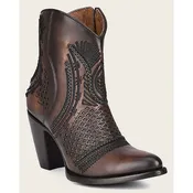 Ankle artisan brown bootie