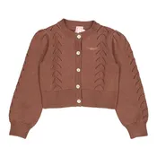 1984 Brown Cropped Cardigan
