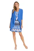 2 Piece Jacket Dress - Periwinkle