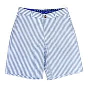 Blue Stripe Seersucker Shorts