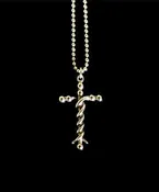 Medium Yellow Gold Pendant — Discover Laminin