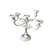 11″ Silver Table Candelabra